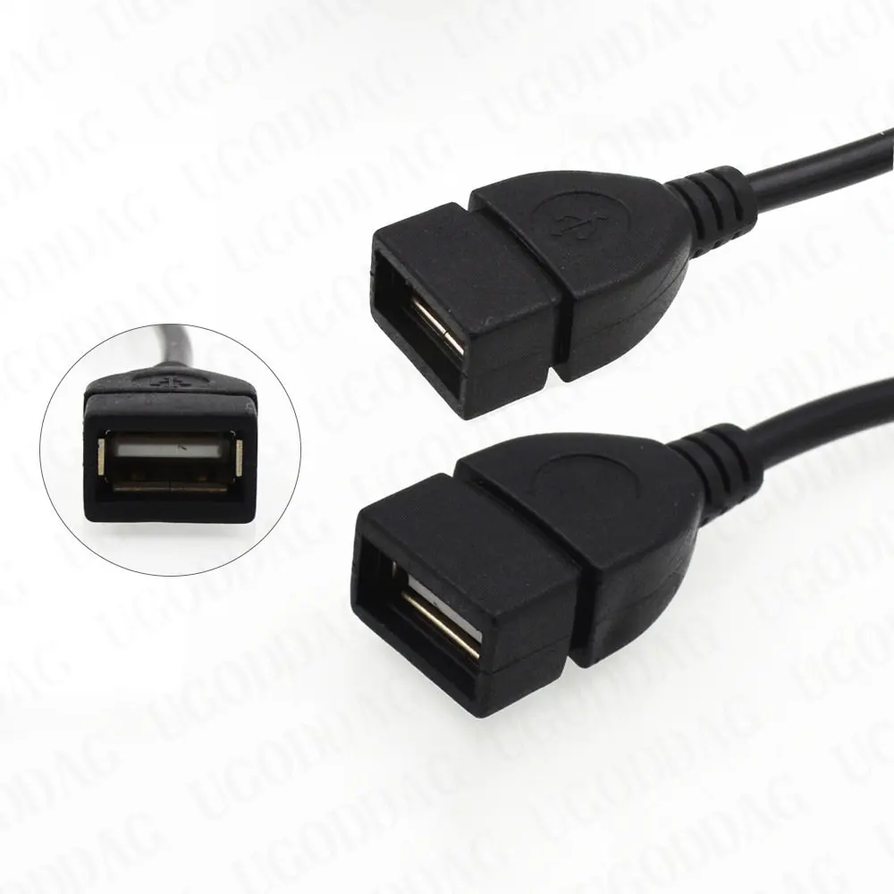 Test before send USB A Female to Mini USB B Male Cable Adapter 5P OTG V3 Port Data Cable For Car Audio Tablet For MP3 MP4