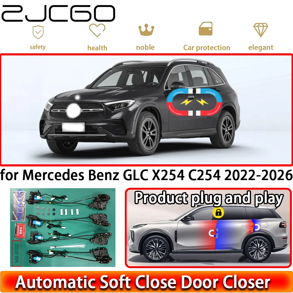 

for Mercedes Benz GLC X254 C254 2022-2026 Soft Close Door Kit Power Closing Latch System Auto Pull Door Easy Close Plug & Play