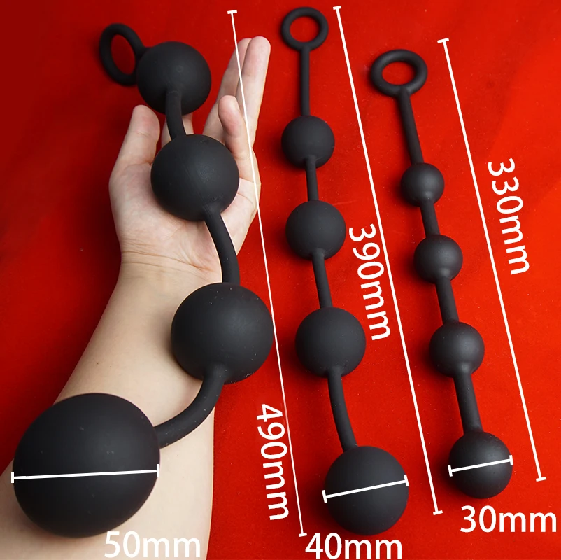 Silicone Dildo Eggs Anal Beads,But Butt Plug with Silicone Huge Anal Balls Sex Toy,Anus Vaginal Masturbator Dilator,Buttplug