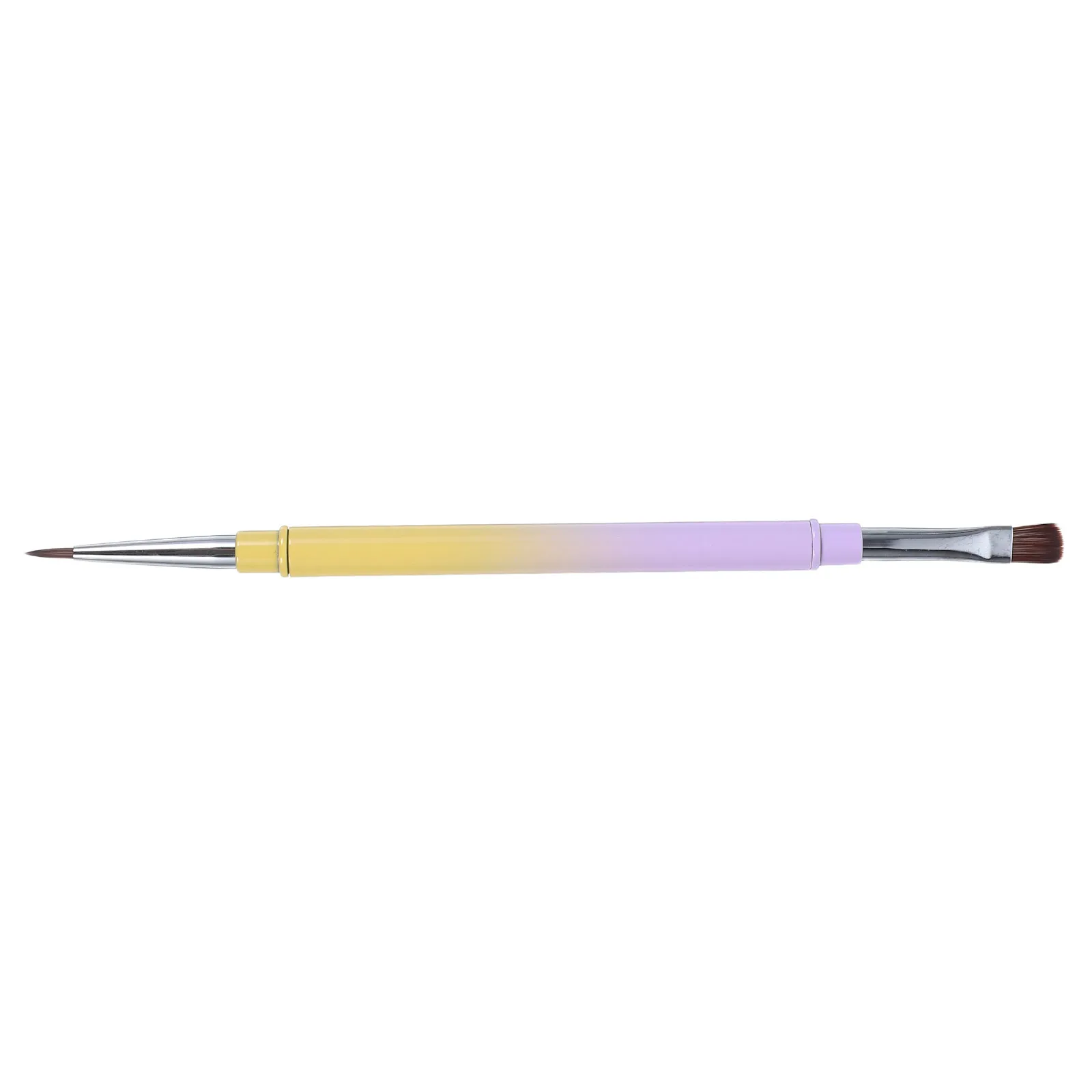 

Gradient Plaid Dual-Ended Nail Art Brush Fine Tip Pen For Home Salon Durable Reusable Nail Painting Tool Applicator Pigment