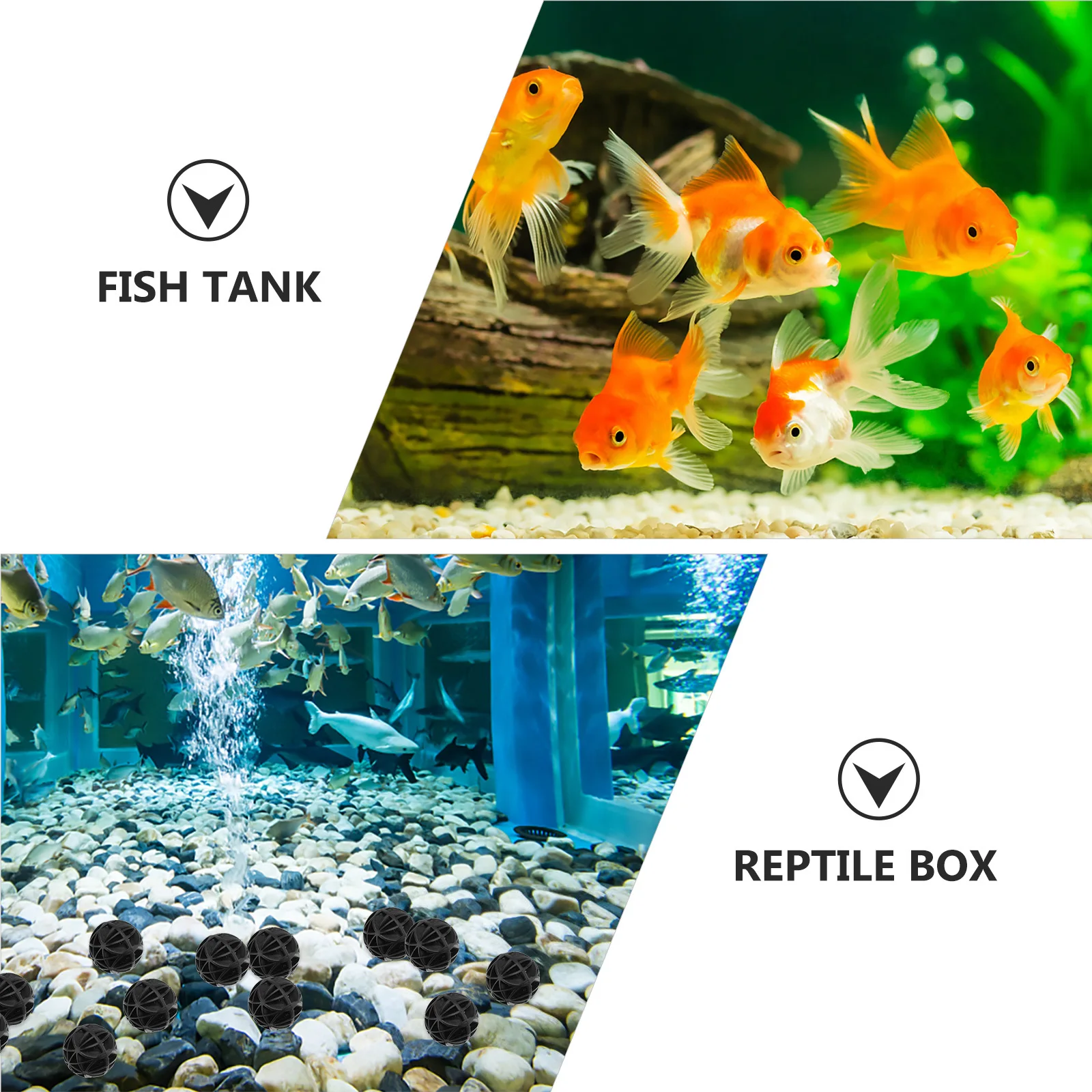 

50pcs Bio Aquarium Filter Media For Fish Tank Filtration Oxygenation -Balls Fish Tank Bio Balls In Mesh Pouch