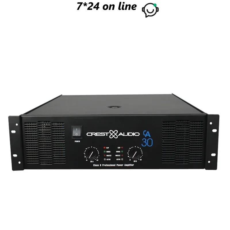 Amplificador de potência profissional CA30 Pure Power Amp 2 canais (3u) KTV/palco/entretenimento doméstico KTV 8Ohm 1700W * 2/4Ohm 3400W * 2