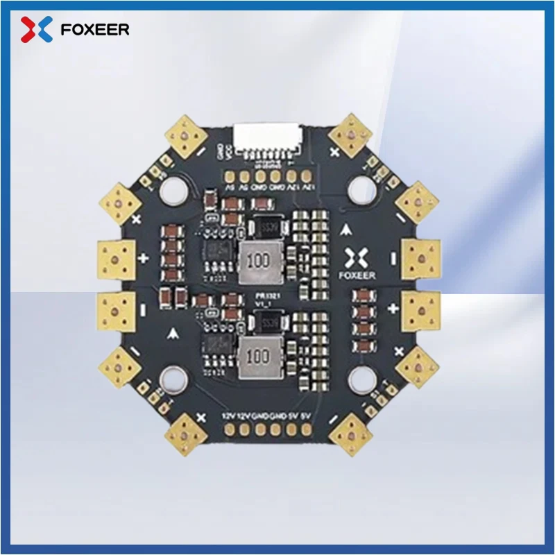 

Foxeer PDB400 8S 400A PDB Dual Battery Pad 12 Hubs for RC Multirotor Airplane Helicopter FPV Long Range Cinelifter DIY Parts