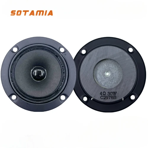 Imagen 1 del producto SOTAMIA 2 uds altavoz de Audio Tweeter de 4 pulgadas 4 Ohm 30W HIFI doble magnético KTV Karaoke altavoz de agudos sonido en casa altavoz de música