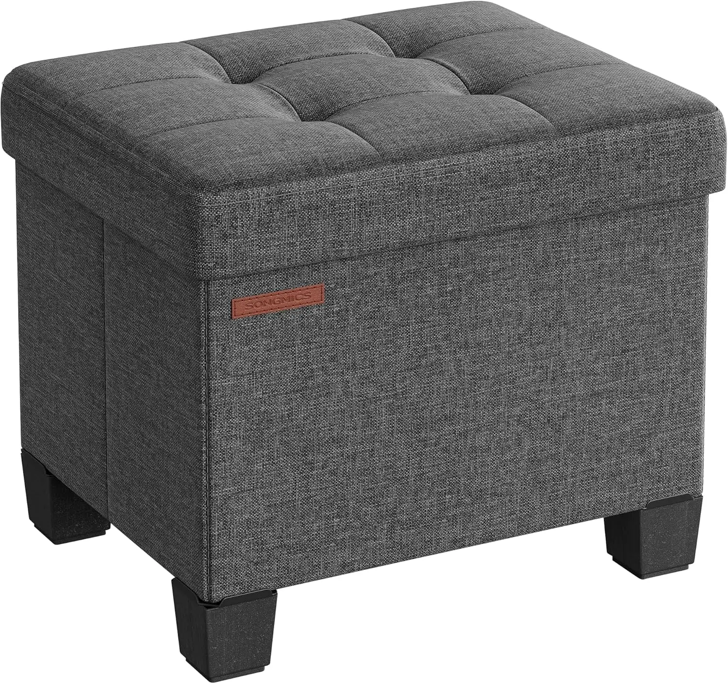 

Storage Ottoman Foot Rest with Legs, 12.6x15.7x13.2", Holds 660 lbs, Slate Gray