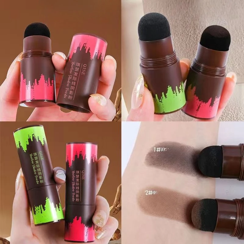 1Pc Instant Haarlijn Poeder Snel Bedekkende Haarwortel Concealers Wenkbrauw- en Baardlijnen en Langdurig Wind- en Zweetbestendig