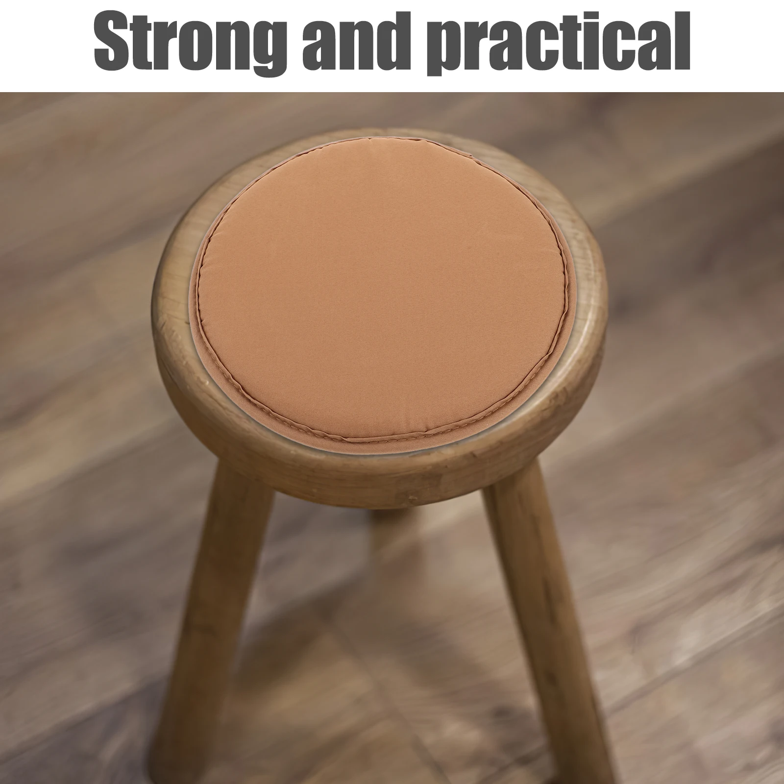 

2Pcs Thickened Round Seat Pads Comfortable Soft Polyester Chair Cushions for Outdoor Camping Stool Cushion Stool Cushions Round