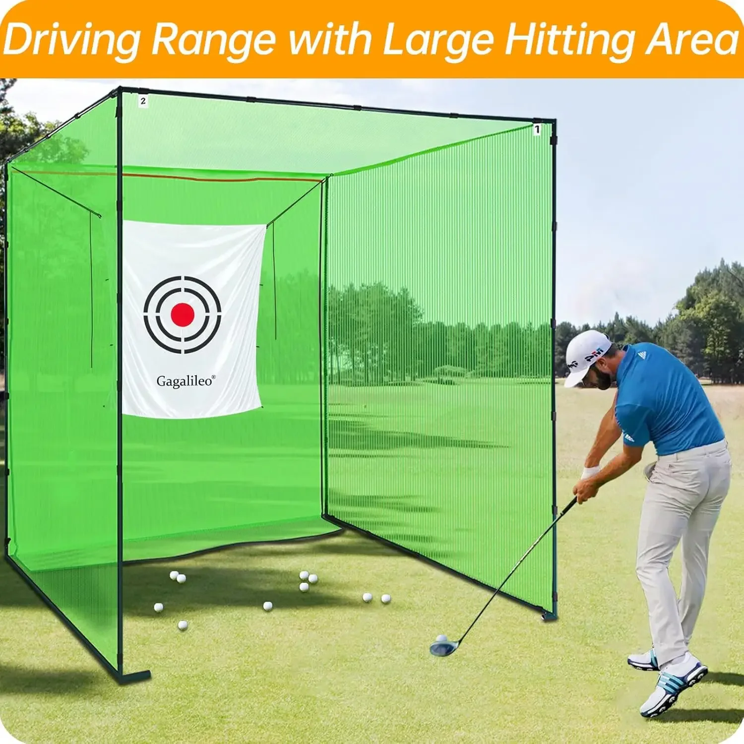 

Golf Practice Hitting Nets for Backyard Driving Indoor Use Heavy Duty Practice Golf Driving Nets