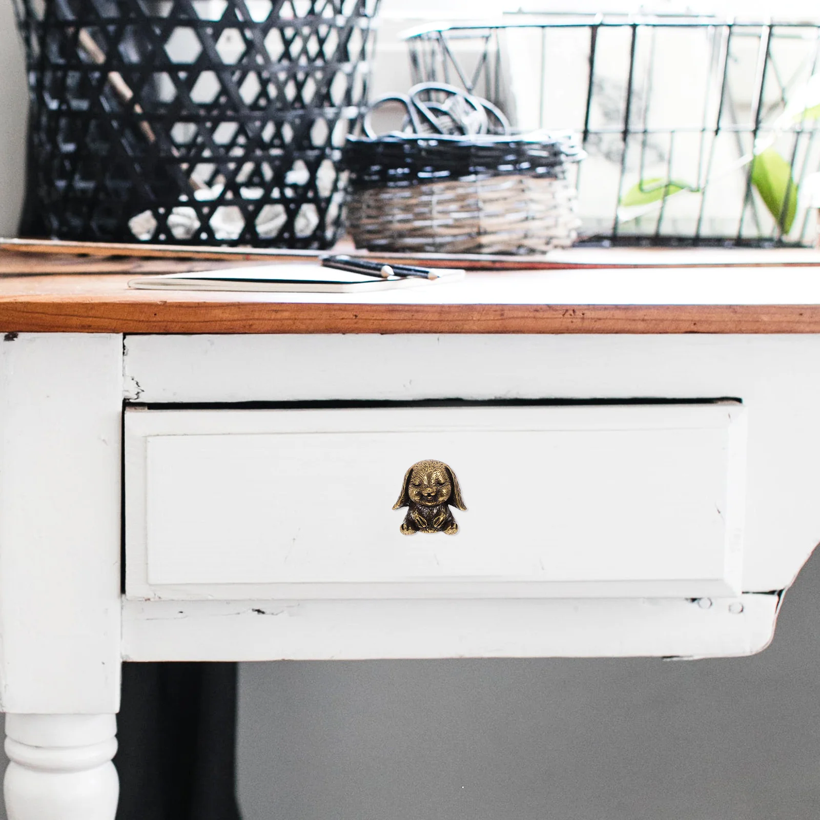 الإبداعية النحاس أرنب مقبض تدلى الأذن تصميم خزانة ملحق خزانة المطبخ مقبض سحب خزانة درج سحب