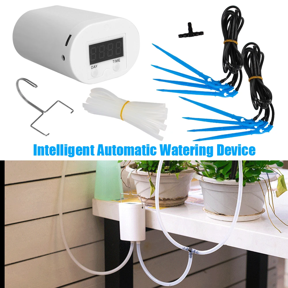 Flower Plant Home Sprinkler 8/4/2 Head Automatic Watering Pump Controller Drip Irrigation Device Pump Timer System Garden Gadget