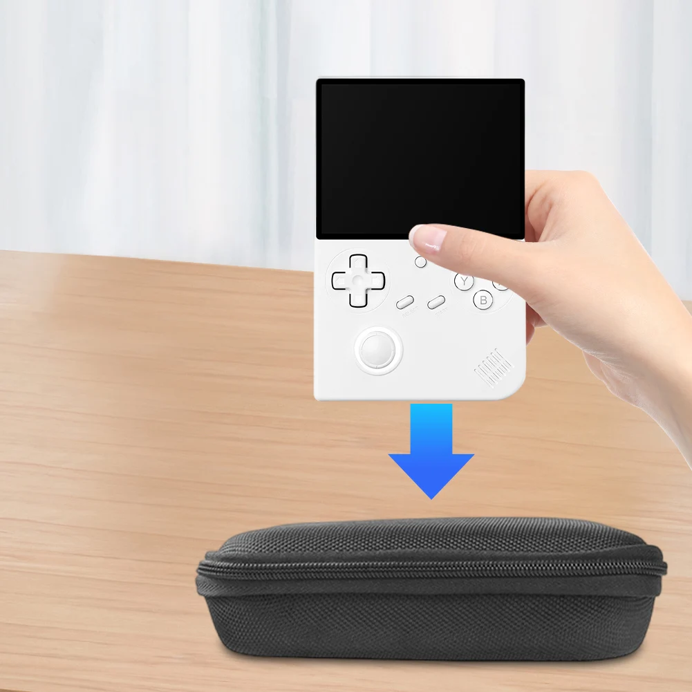 

Жесткий чехол из ЭВА, дорожная сумка для хранения с защитой от царапин, противоударный жесткий чехол с сетчатой сумкой для игровой консоли ANBERNIC RG40XXV