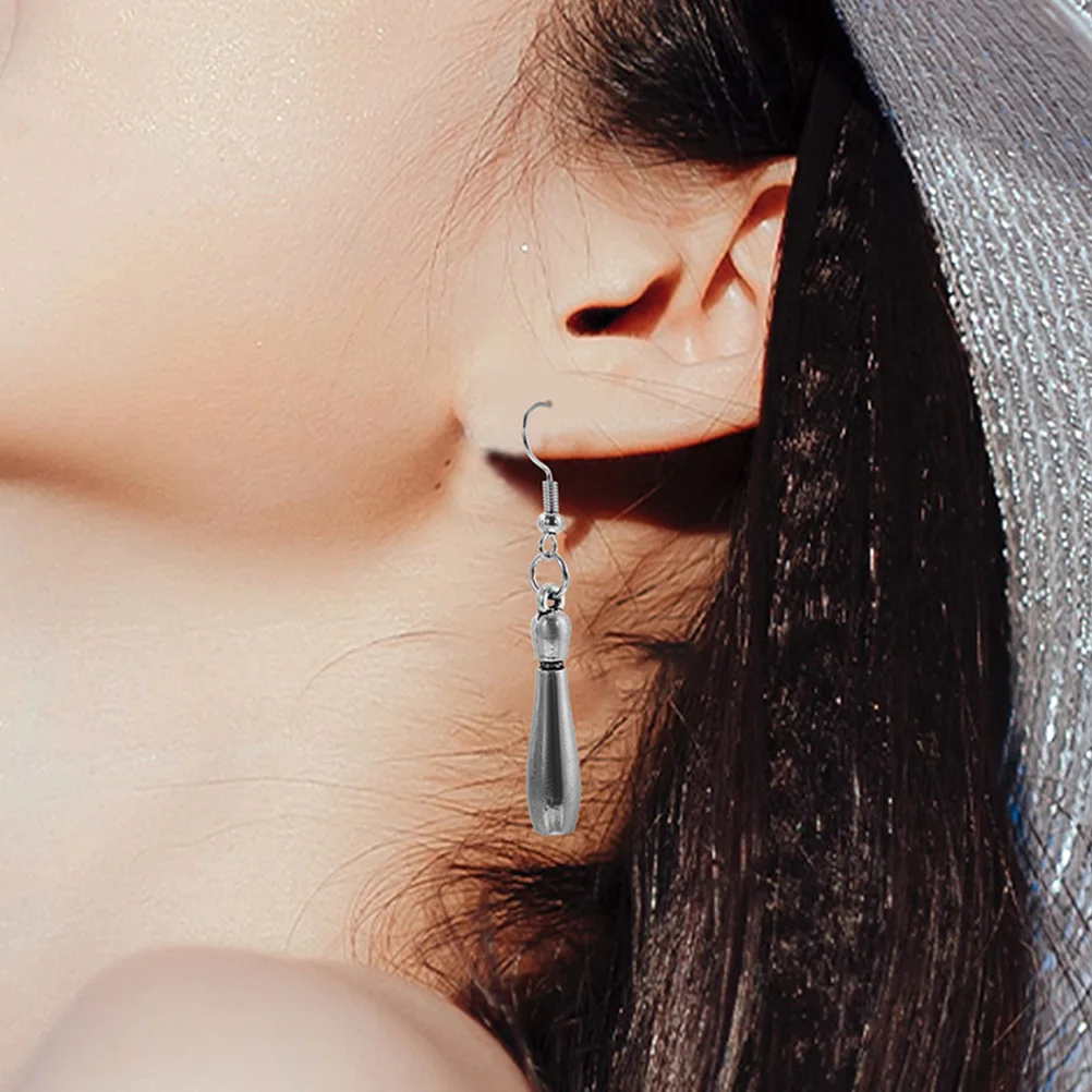 

1Set Bowling Jewelry Set Women Necklace Earrings Elegant Pendant Necklace Wedding Prom Gift Charm Dangle Earrings