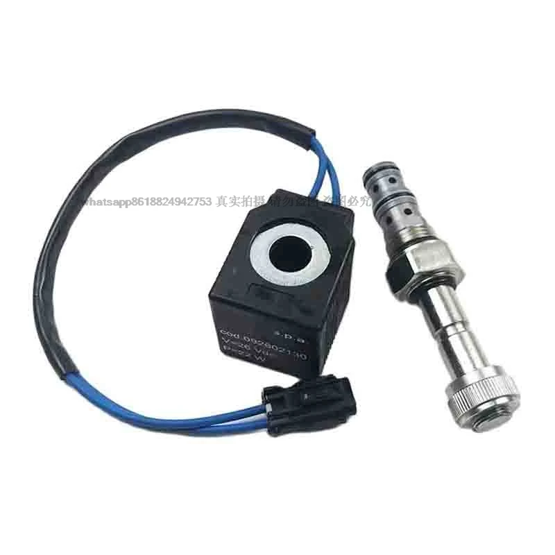 

For Lovol FR60/65/80/150/170 Pilot Rotary Solenoid Valve Coil 12V 24V Fast and Slow Gear Valve Excavator Parts Free Shipping
