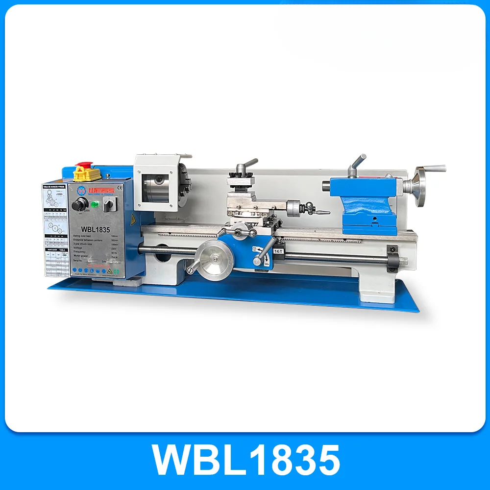 WBL1835 metal lathe benchtop lathe tools 750W variable speed 0-2500RPM for turning tool