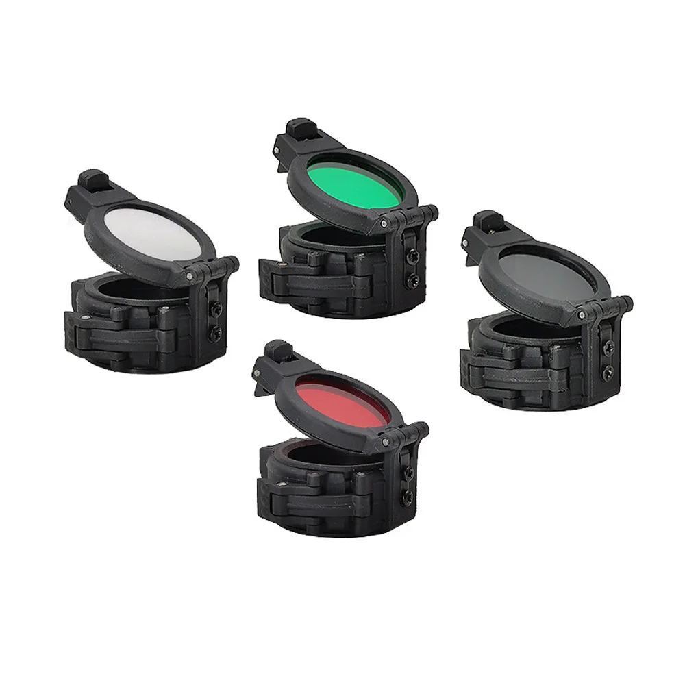 M300 M600 Tactical Flashlight Lens Cover IR Infrared Filter Red/Green Light & Diffuser Cap, Protective Cover & Shade QJ235