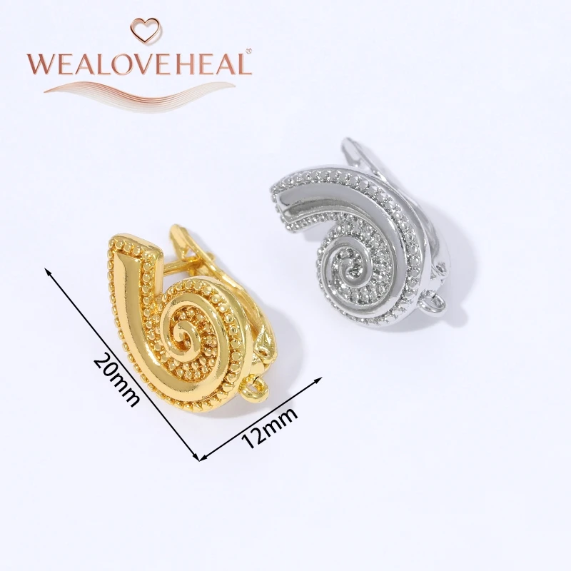ohrringe selber machen, schmuckherstellung zubehör, Handgefertigte DIY-Ohrringzubehör-Accessoires, modisch, 18 Karat vergoldet, Schneckenform, Leverback-Ohrhaken, hochwertige Ohrringhakenverschlüsse – Detail 17