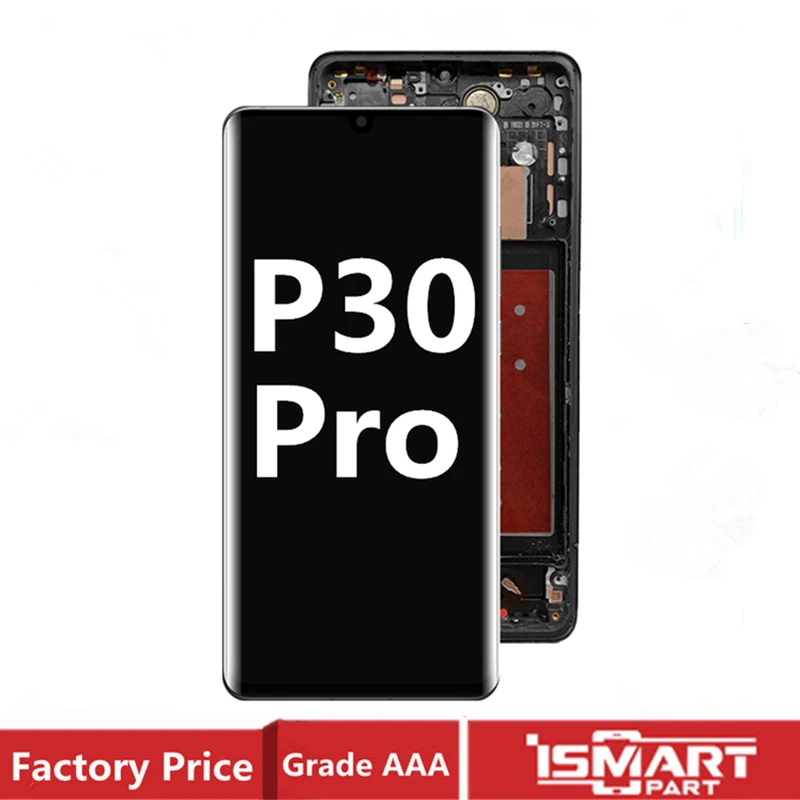 

LCD For Huawei P30 Pro Display Touch Screen Digitizer Replacement with Frame Fully Assembly 100% Tested OK