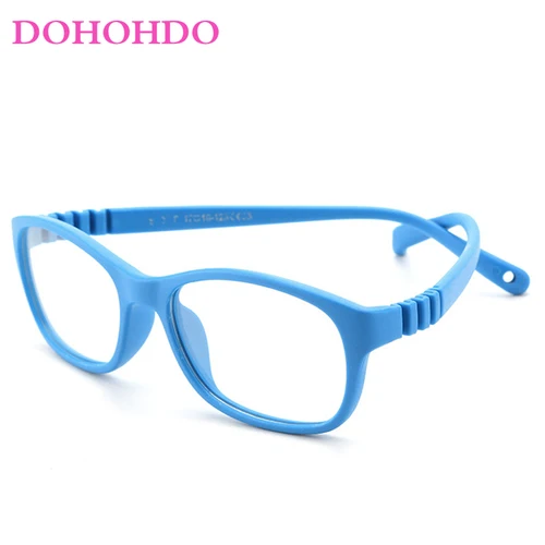 Imagen 2 del producto DOHOHDO, montura de gafas para niños, gafas de bloqueo de luz azul, gafas graduadas ópticas, gafas personalizadas para hipermetropía miope