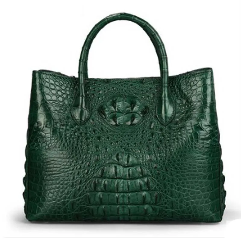 KEXIMA new handbag ladies alligator leather fashion crocodile leather large capacity cross body bag ladies casual bag