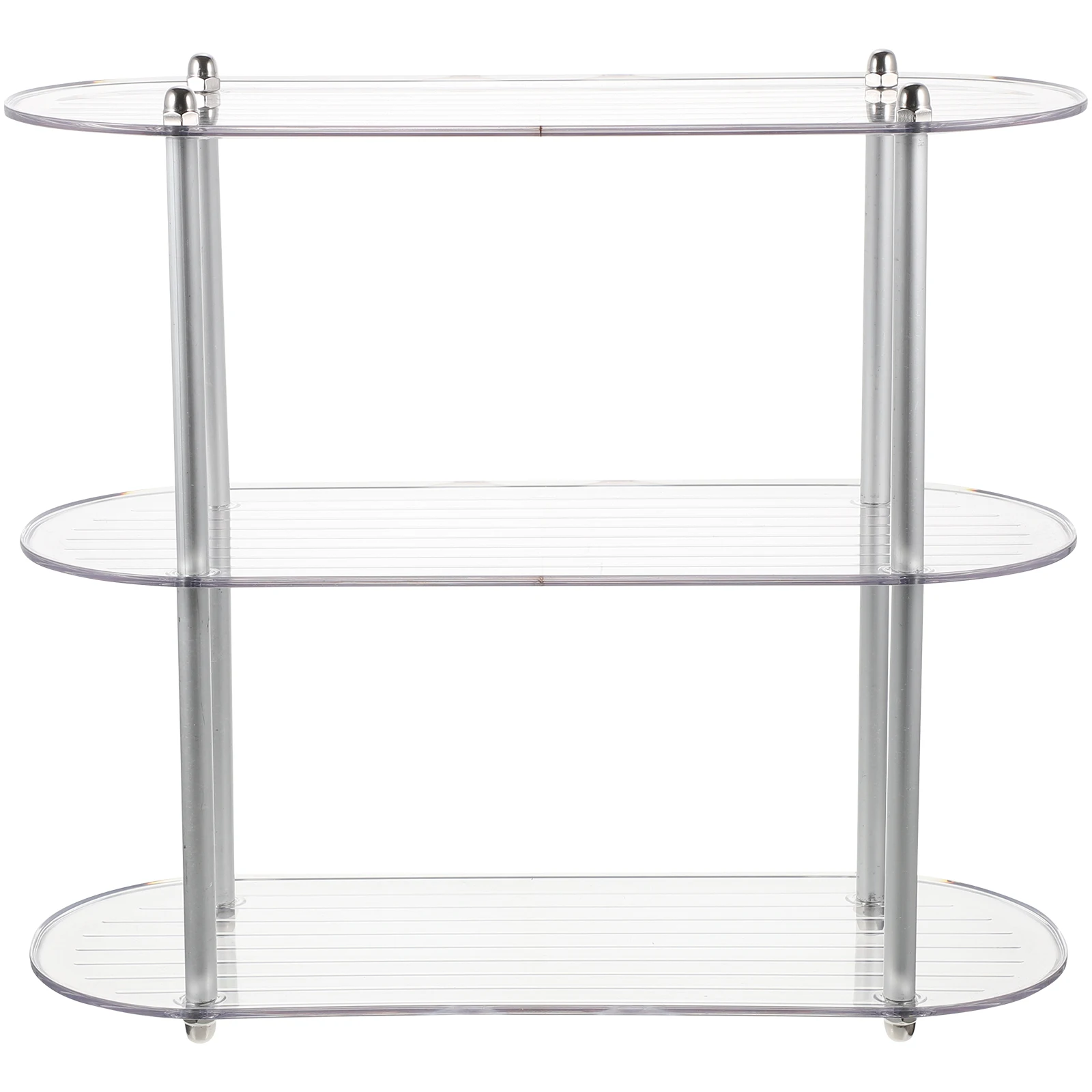 

3 Layer Clear Acrylic Shelf Storage Rack Bathroom ganizer Large Capacity Desktop Sundries Display