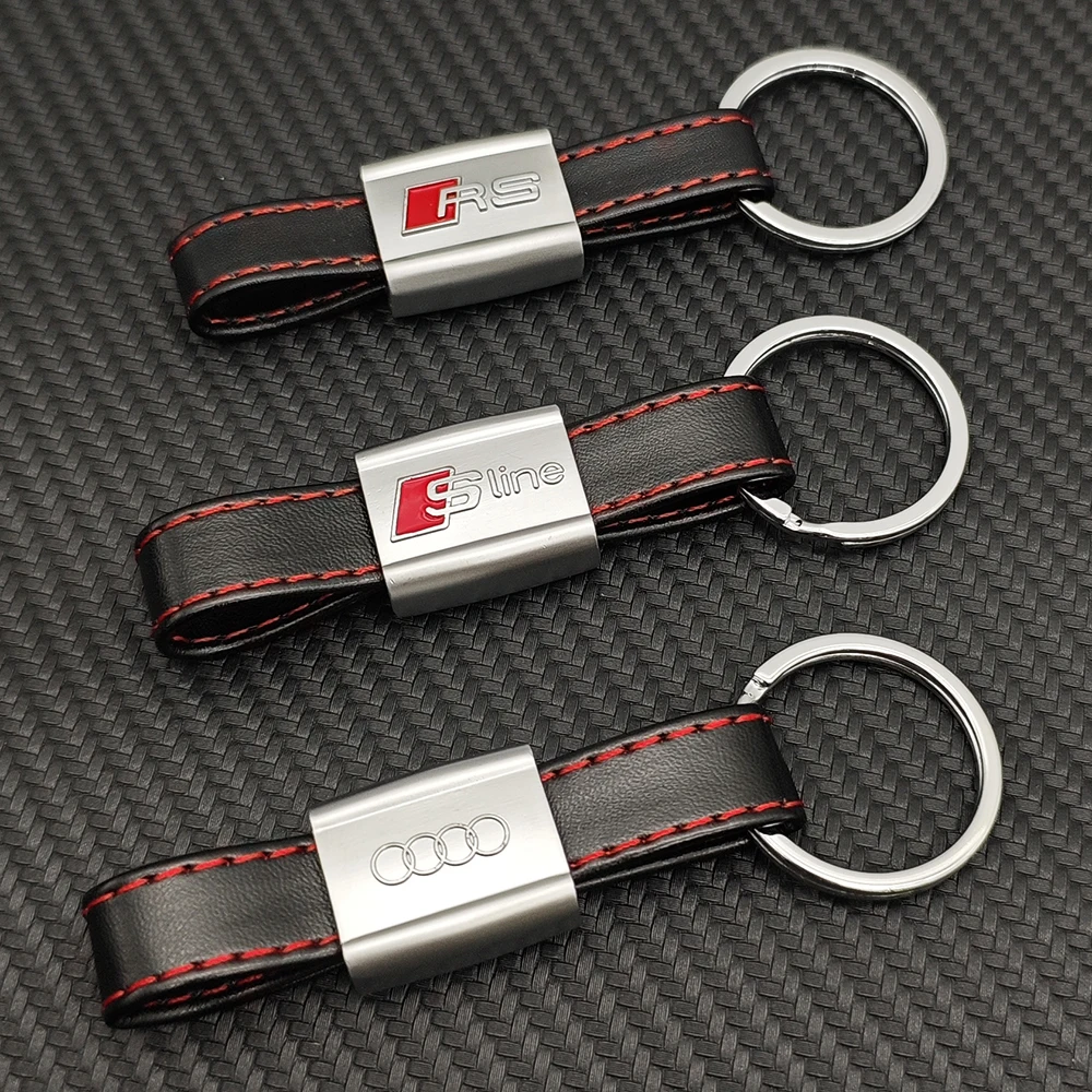 Leather Car Keychai… - image
