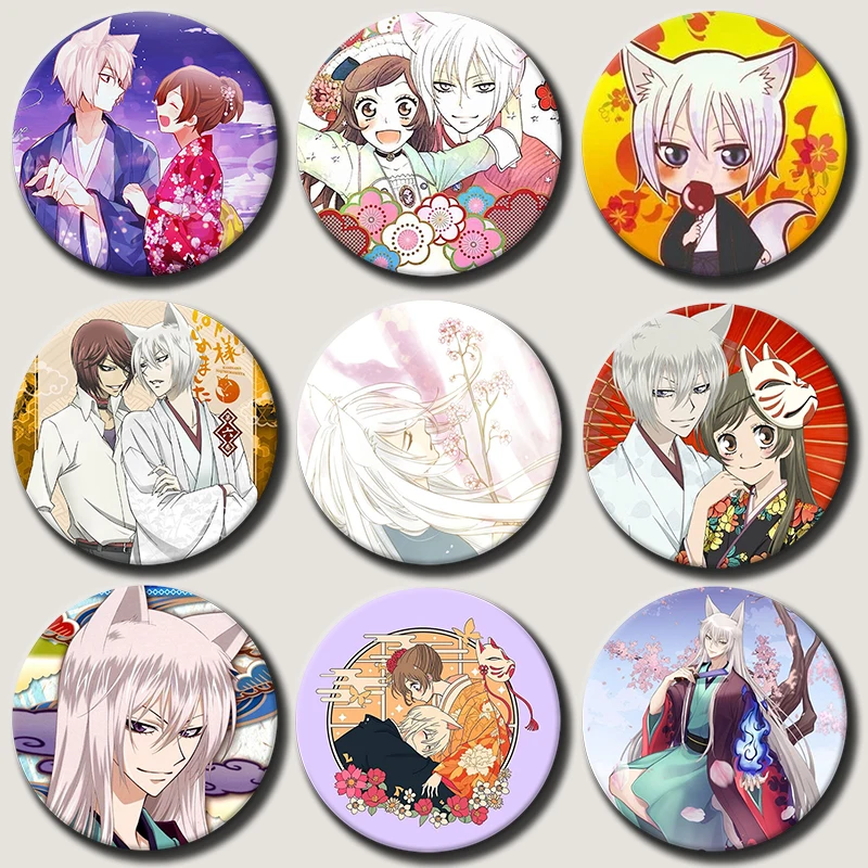 

Anime Kamisama Kiss Button Pins Cute Manhwa Tomoe Nanami Coin Brooch DIY Backpack Clothing Decor Badge Jewelry Accessories Gifts
