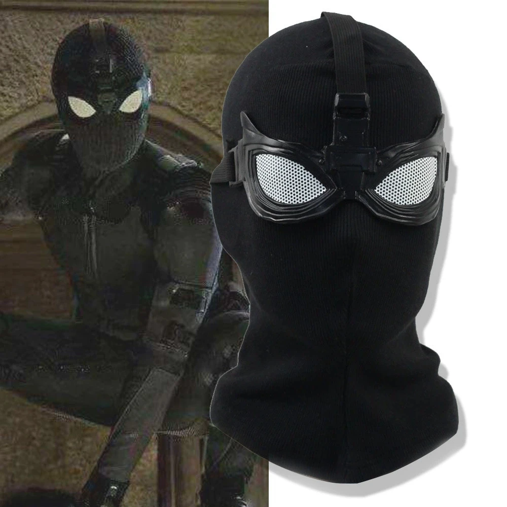 Superhelden Peter Parker Spider-Maske Cosplay Tarnanzug Schwarzer Helm Halloween Maskerade Party Kostüm Requisiten