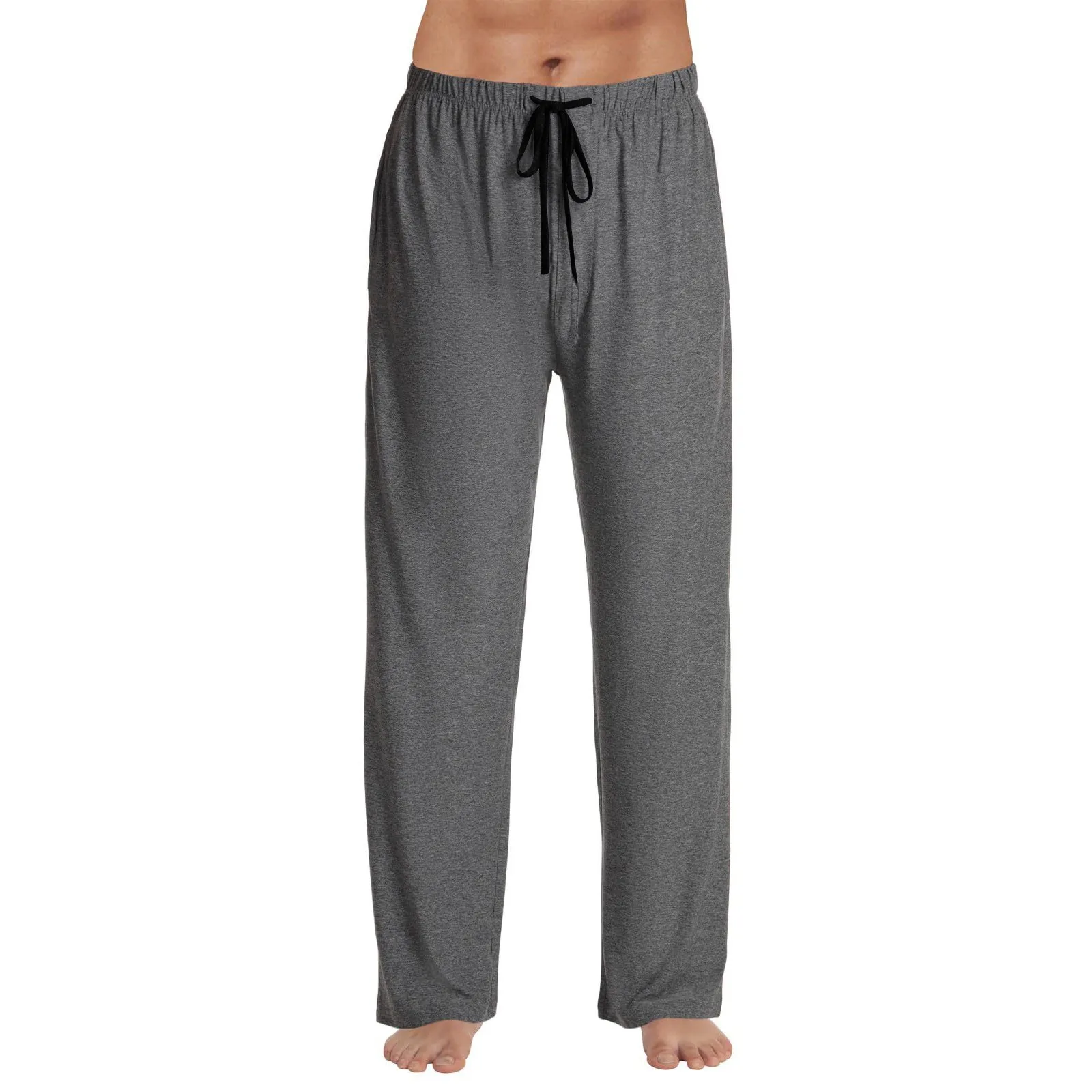 Soft Pajama Pants Men'S Classic Plaid Long Pants Casual Home Pajama Pants Drawstring Low Waist Sports Pants No Pockets