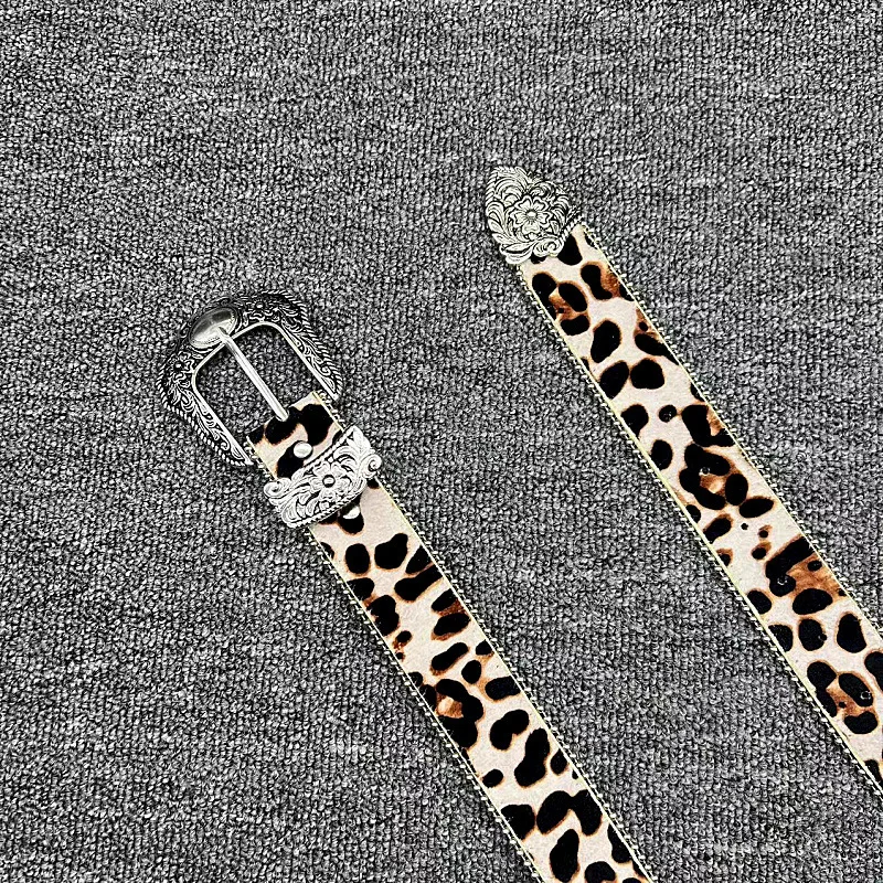 Ремни Y2K в стиле хип-хоп со стразами для женщин, леопардовый ремень из искусственной кожи, высокое качество, роскошные бренды, ковбойские джинсы в стиле пастушки, брюки, ремень в стиле панк