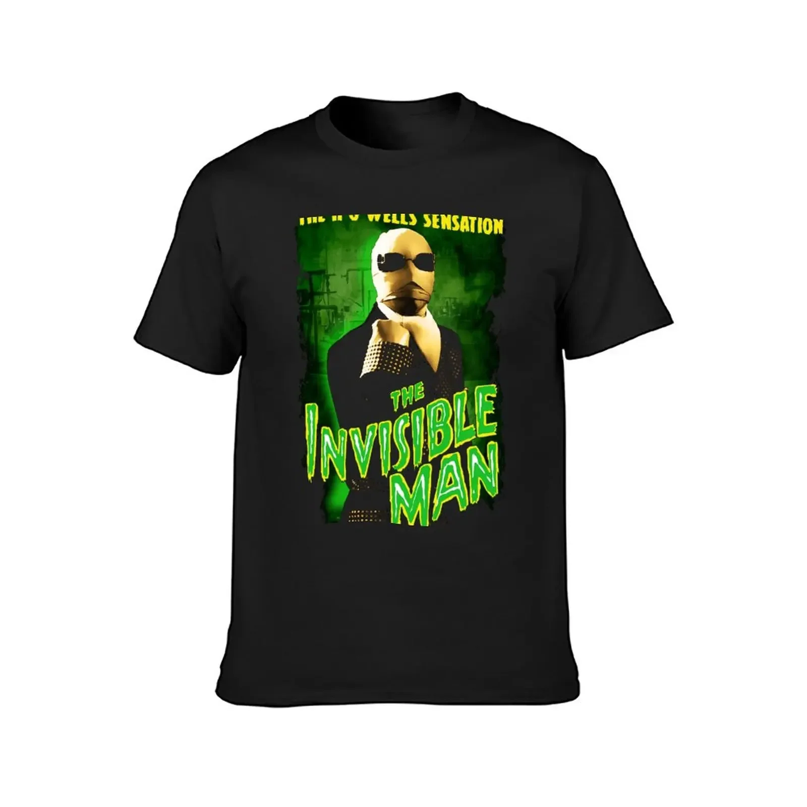 ح ز وغير مرئية رجل فيلم تي شيرت ، الجمارك تصميم بنفسك ، خمر أنيمي قميص ، تيشيرتات للرجال ، حزمة #2