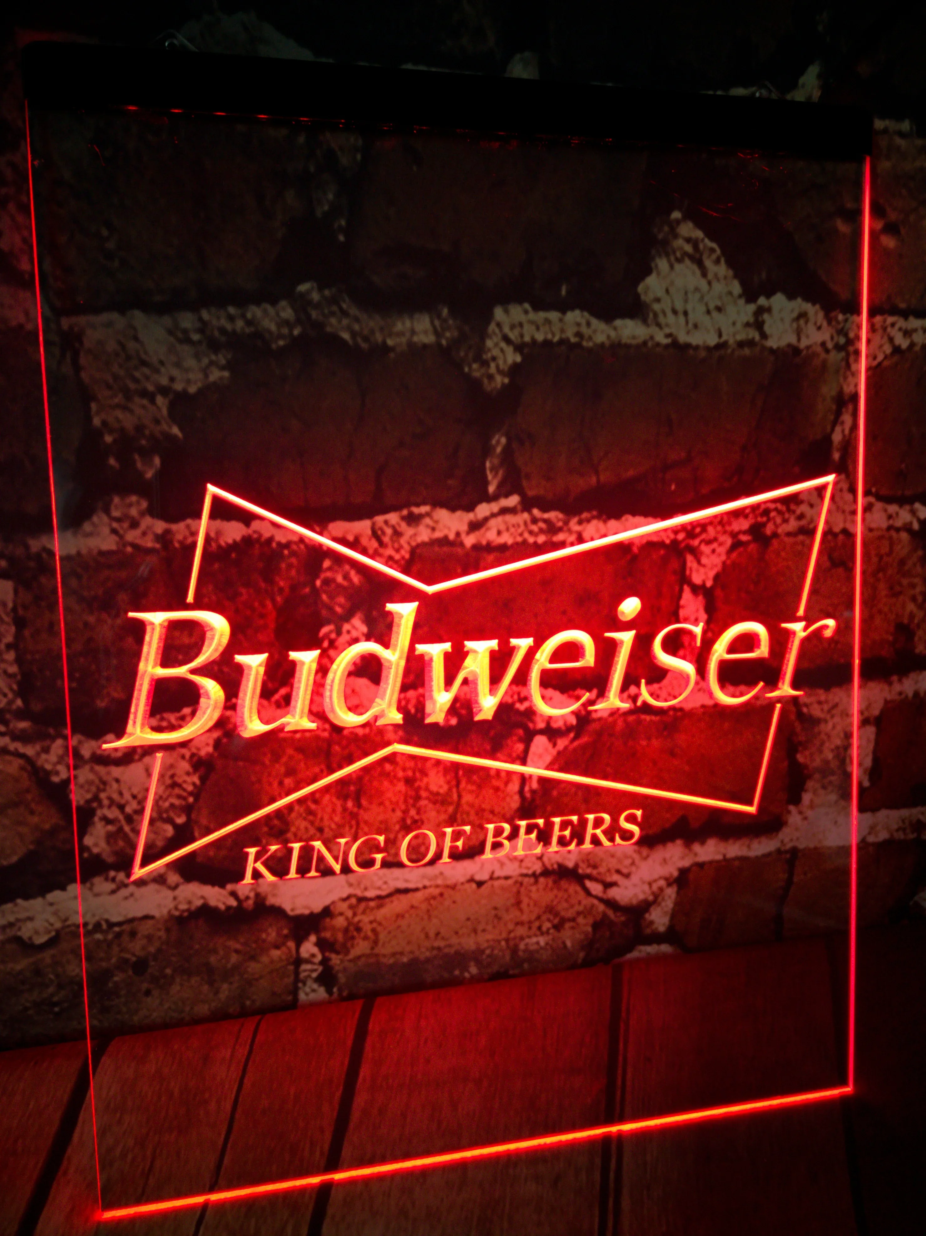 Budweiser KIGN البيرة بار حانة نادي علامات ثلاثية الأبعاد LED النيون Sig