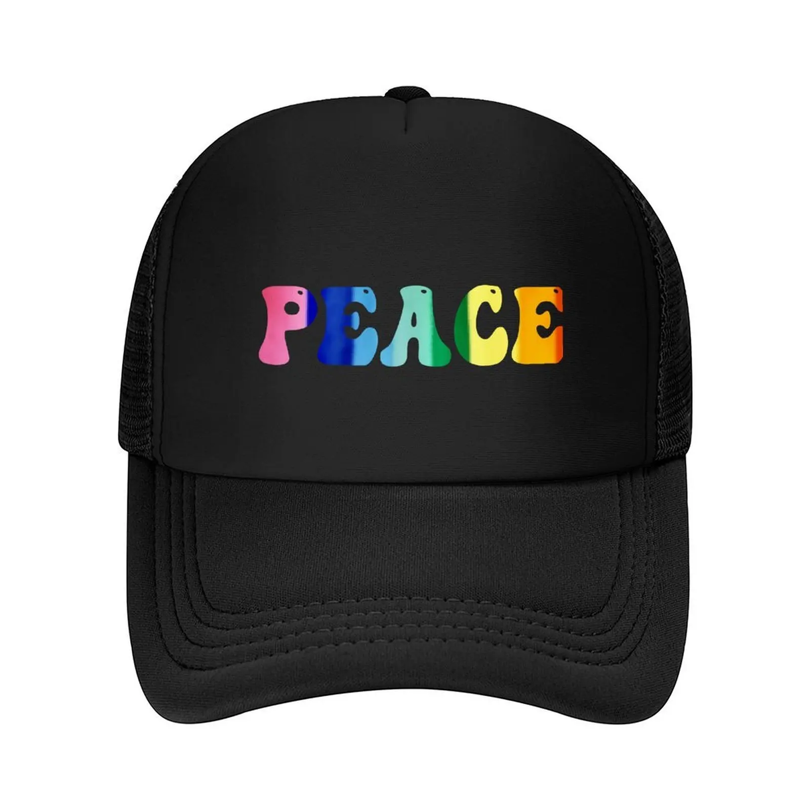 

Rainbow Peace Baseball Cap custom Hat Golf Hat Man fun hats Sun Hat For Children Men Caps Women's