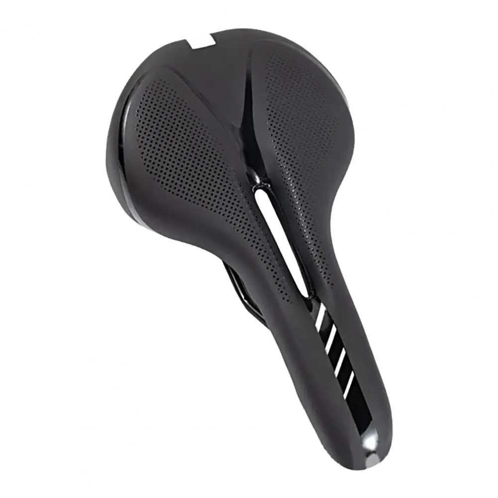 Bike Seat Cushion  Smooth Surface Damping Reflective Design  Anti-deformation Bicycle Saddle for Bike