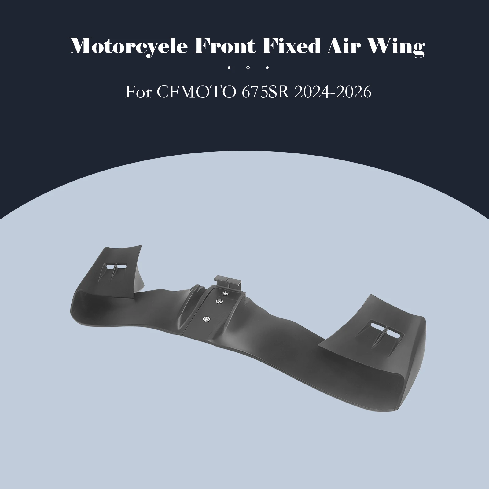 Für CFMOTO 675SR Frontspoiler Unterer Spoiler Unterlippe GP-Flügel Downforce Nackte Frontspoiler 675SR-R 2024 2025 202
