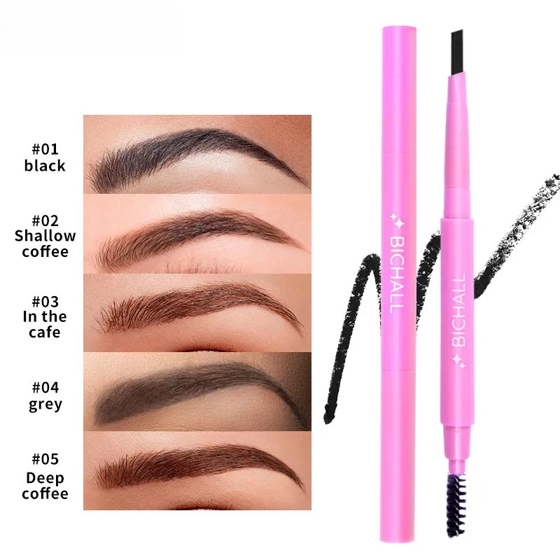 auto‑rotating-dual‑end-eyebrow-pencil-long‑lasting-waterproof-ultra‑fine-triangular-tip-brow-pen-with-brow-brush