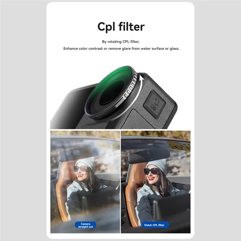 ل DJI Osmo Action 4 ND CPL مجموعة مرشح عدسة مجموعة CPL ND8/16/32/64/1000 مرشحات لكاميرا العمل 4 Action
