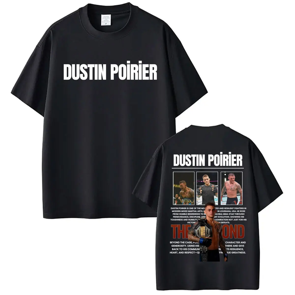 The Diamond Dustin Poirier Vintage Graphics T-shirts for Men Women Casual Cotton Short Sleeve T Shirt Harajuku Streetwear Tshirt
