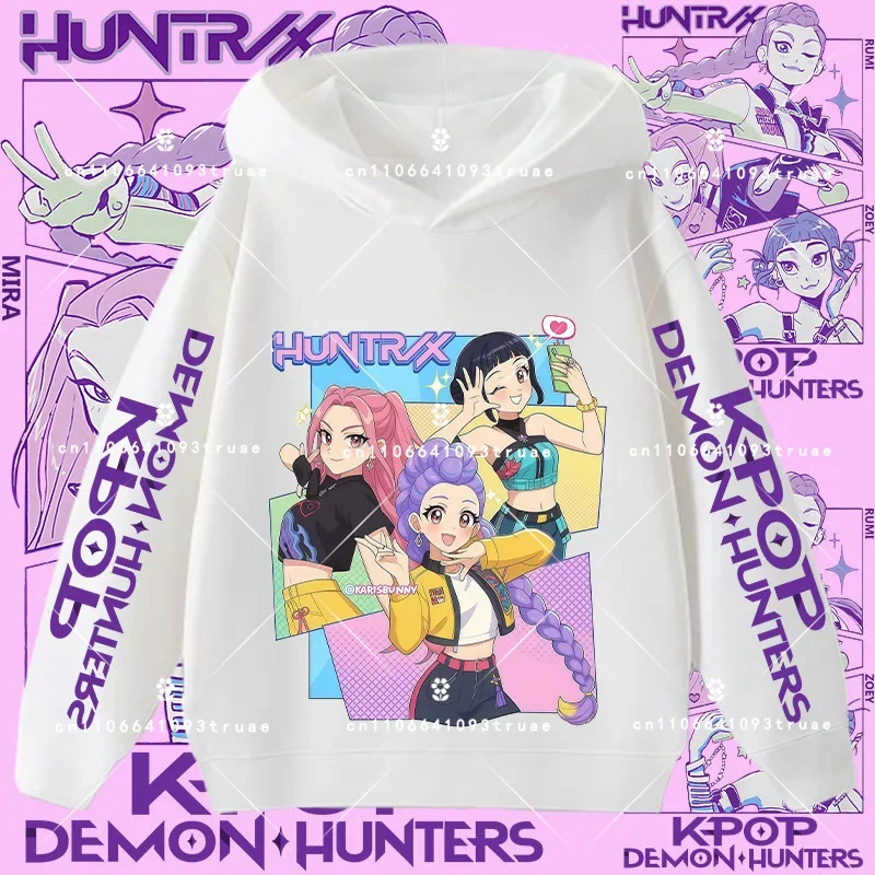 New children's hooded sweatshirt - Kpop Demon Hunters. Girls' sports shirt. Boys' casual top. Long-sleeved for autumn and winter