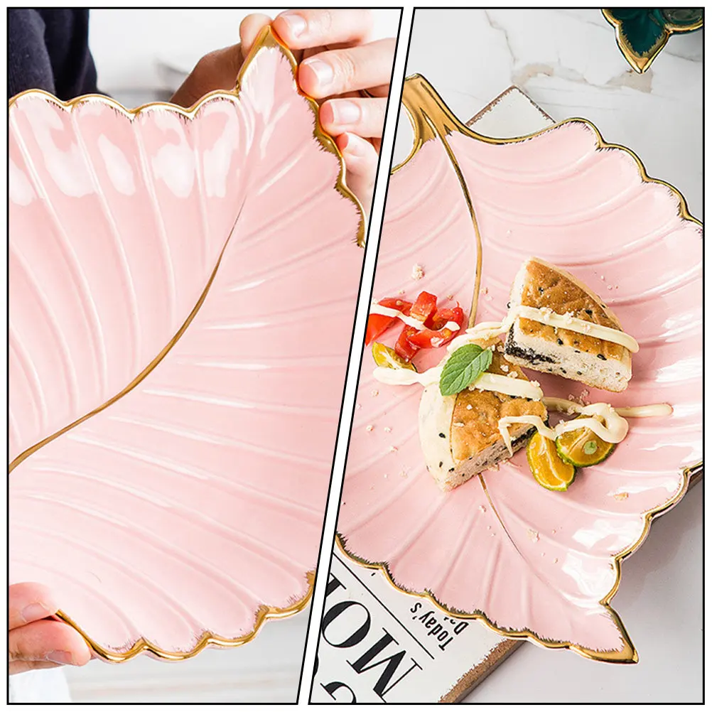 

1 шт. Золотой керамический поднос для украшений и мелочей: для косметики, ключей, декоративный, креативный, для демонстрации ювелирных изделий