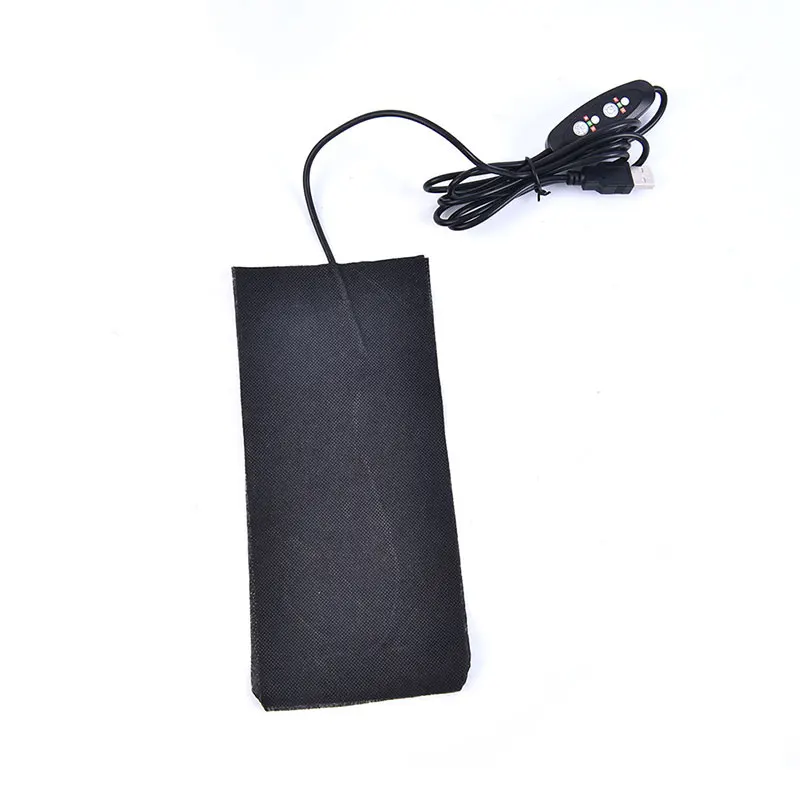 1PC USB Safe Heating Warmer Pad For Cloth Vest Jacket Shoes Socks Warm Paste Pads Fast-Heating Carbon Fiber Heating Pad