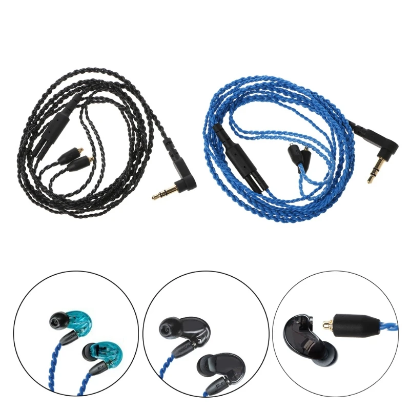 MMCX Cable For Shure SE215 SE315 SE535 SE846 Earphones Cord With Mmcx Connector Excellent In Appearence Wire Replacement