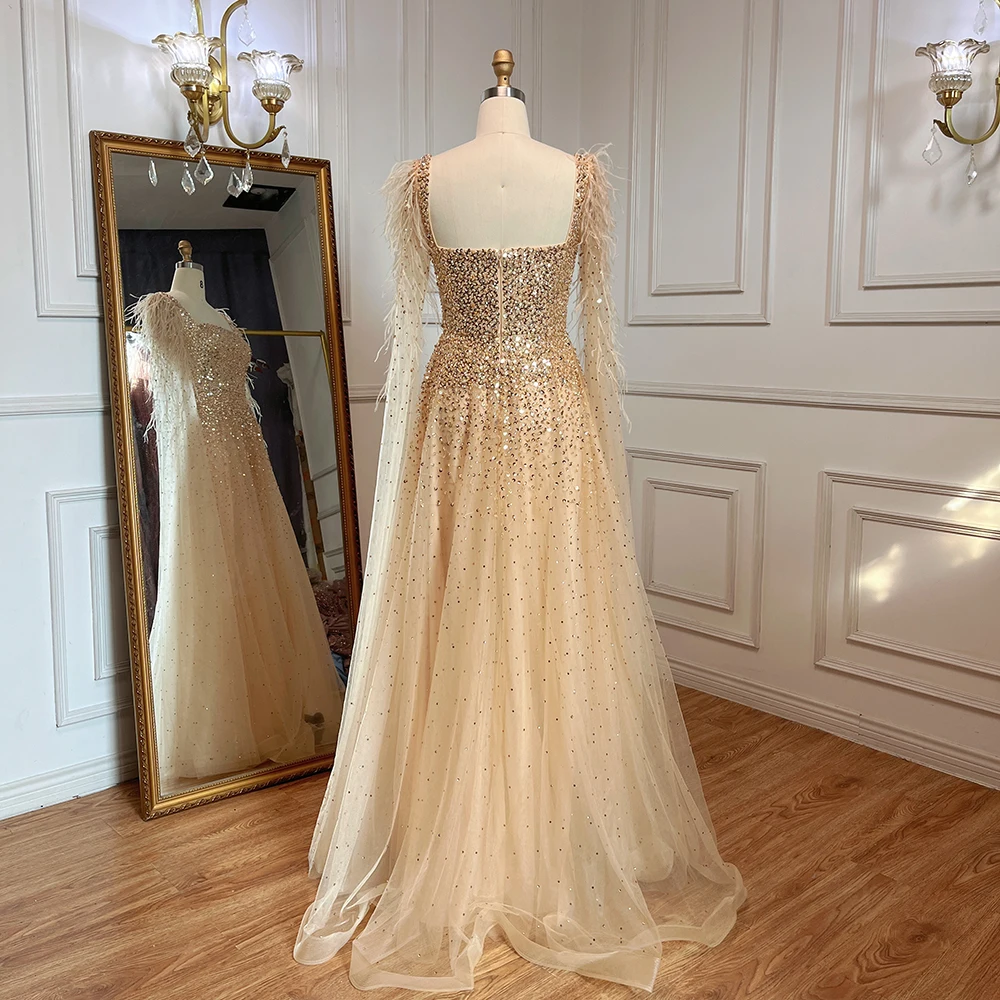 arabic gold dress Marwa Fashion Traditional Arabic Islamic Moroccan Kaftan Dress Maxi Dr –  Mujeza Honey main image 0