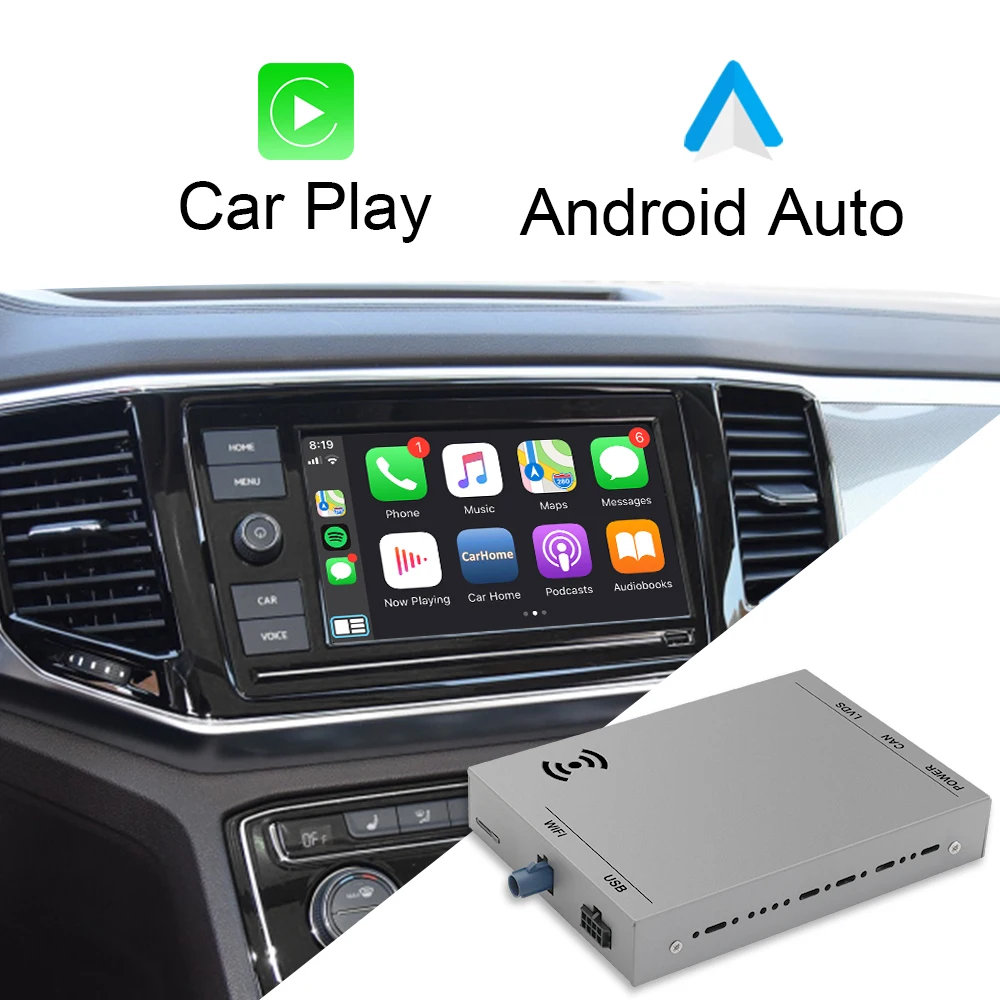 

Беспроводной Carplay ISUDAR для VW/Volkswagen/Golf/Polo/Tiguan/Passat/b8/SEAT/Leon/Skoda/Octavia/Audi MMI MIB System Android Auto