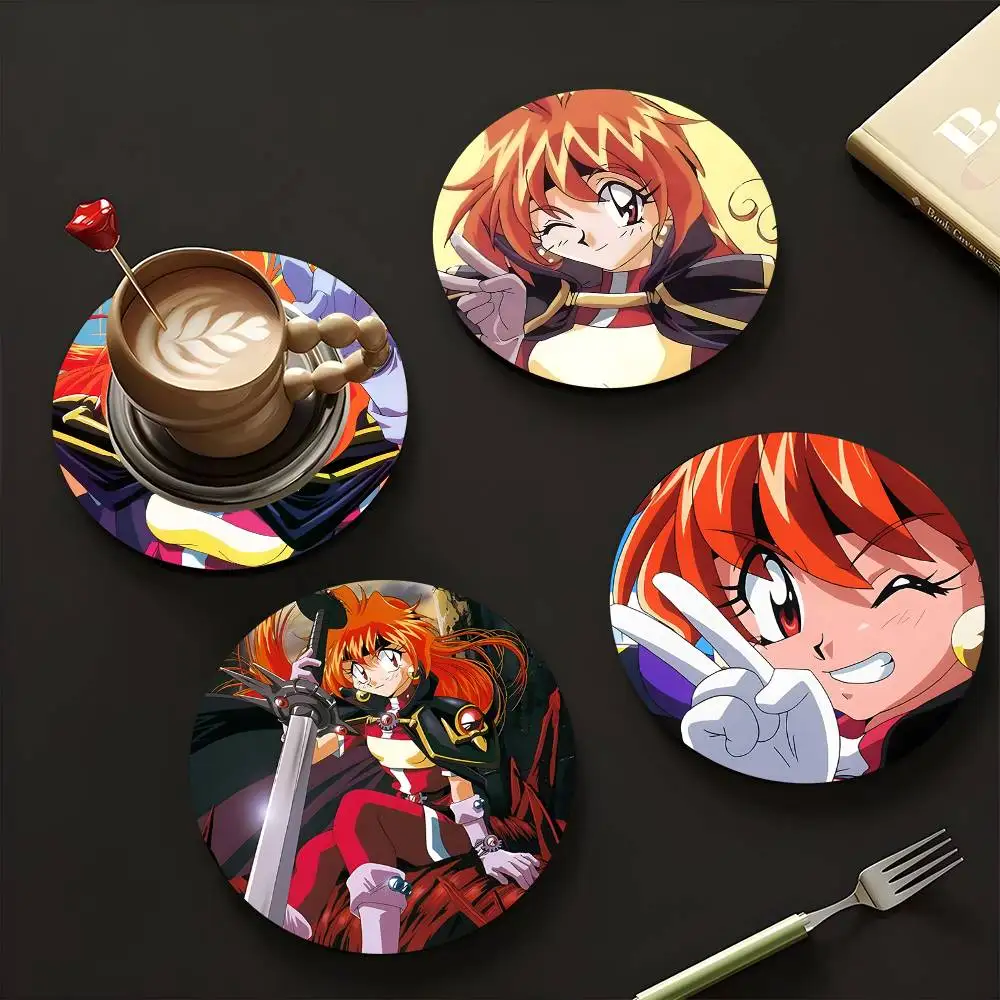 1pc Lina Inverse Wooden Coaster Colour Printing Cup Mat Home Desk Decoration Gifts