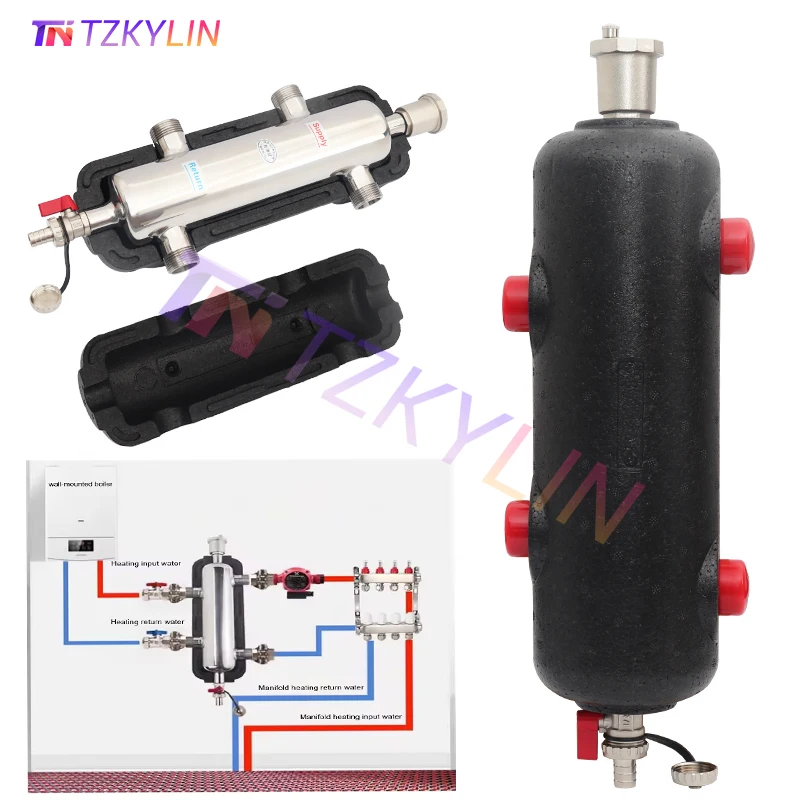 kits-de-separador-hidraulico-de-agua-caliente-de-acero-inoxidable-s304-dn25-dn32-tanque-amortiguador-para-sistemas-de-calefaccion-refrigeracion-de-caldera