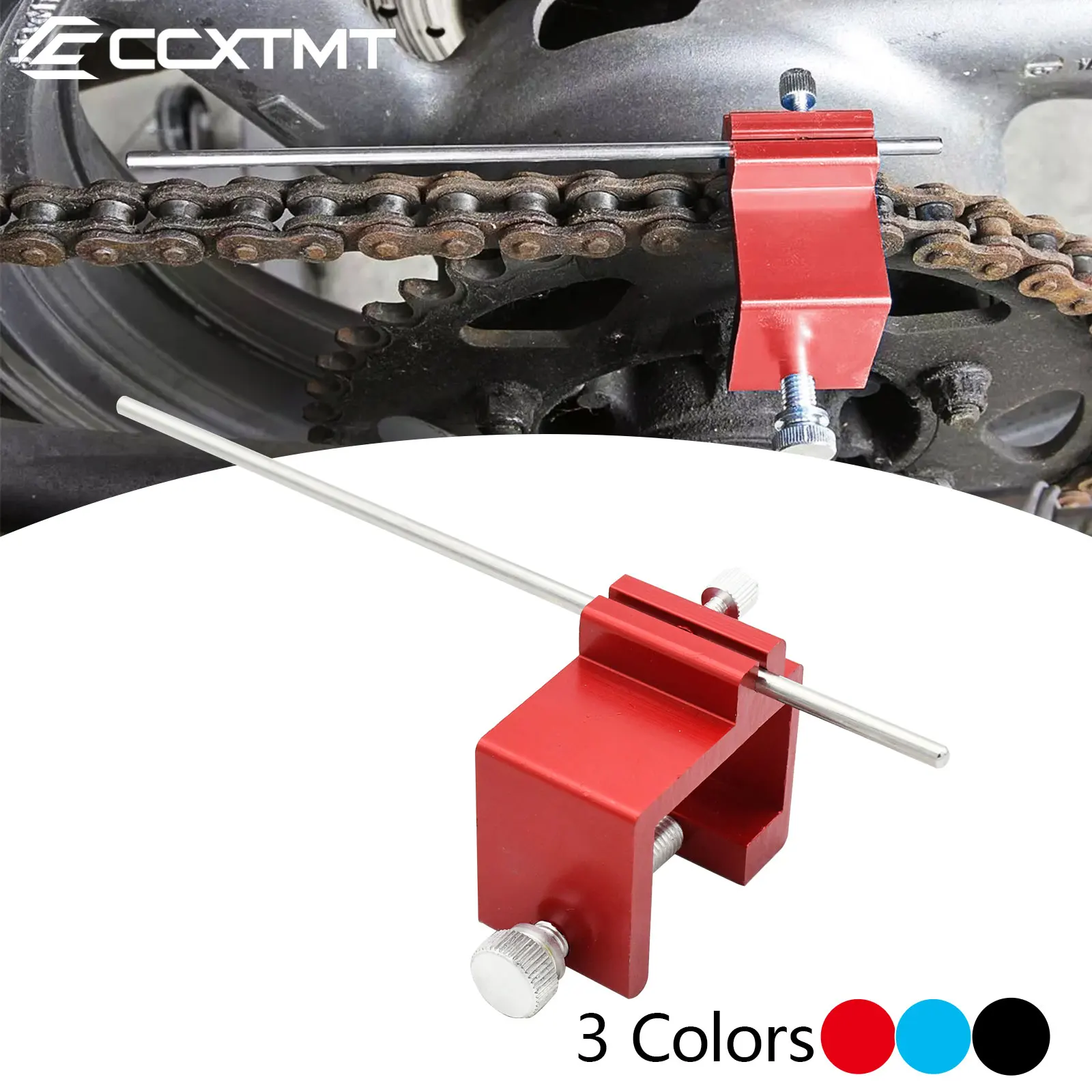 Motorcycle ATV Bike Dirt Bike Chain Alignment Tool For Honda Yamaha Kawasaki Suzuki KTM Quick Accurate Alignment Tool Universal
