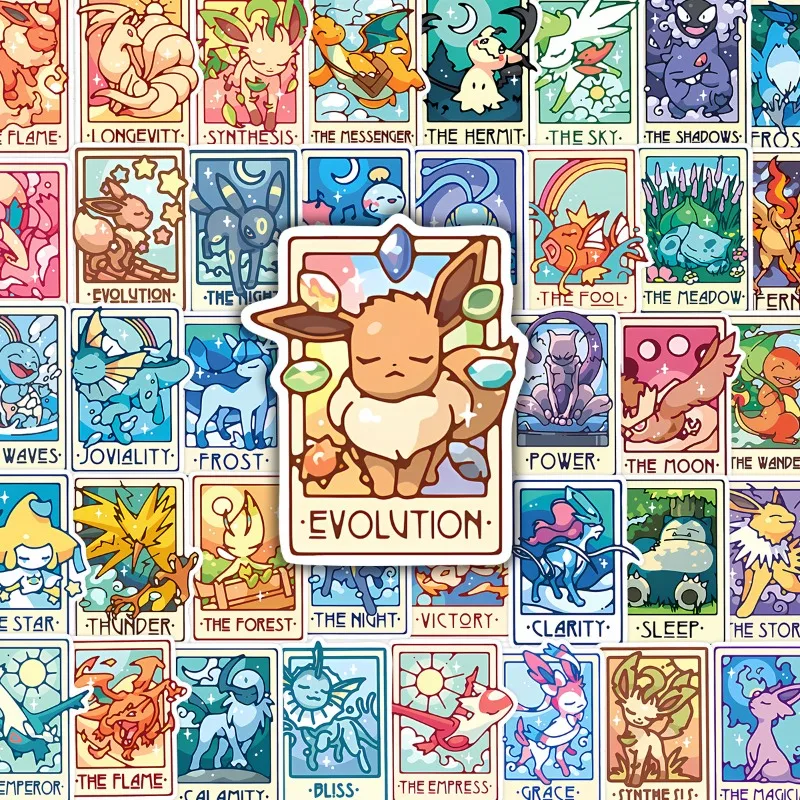 Eevee Tarot Card Sticker Pack (90/180 PCS)