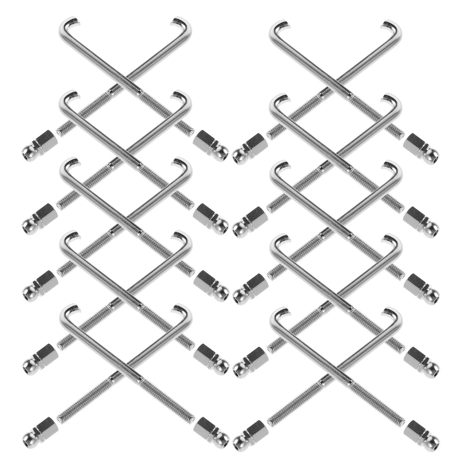 

48 PCS Banjo Hook Nut Parts Accessories Accessory Guitar Bracket Hooks Metal and