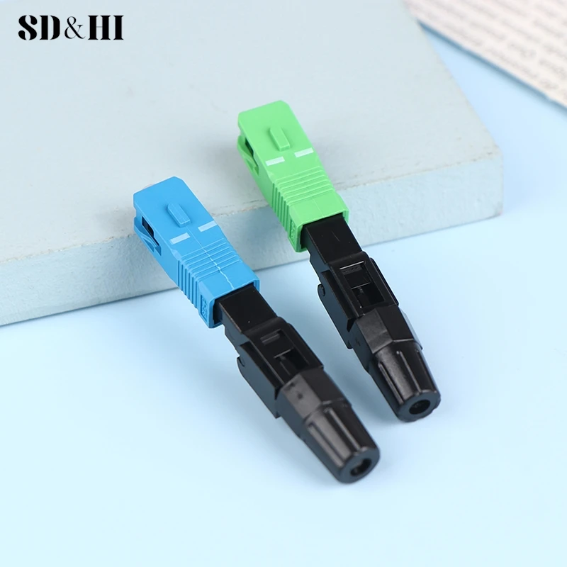 Conector rápido de fibra óptica, herramienta de montaje de campo, 5 piezas, FTTH SC APC, modo único SC UPC