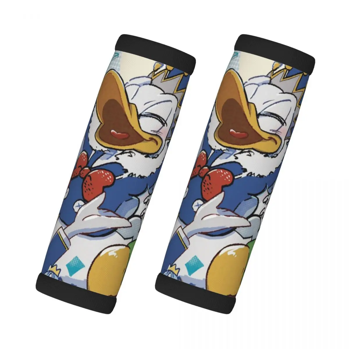 

Пользовательский Дональд Дак, 2 шт., ручка для багажа, мягкая ручка, чехол для ручки, удобный неопреновый чемодан, идентификатор для путешествий